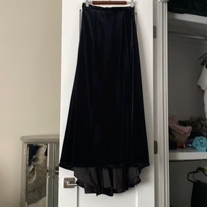Vintage Tom Barra Collection Velvet Ball Gown Skirt